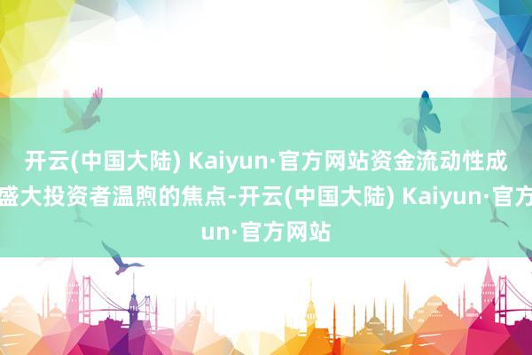 开云(中国大陆) Kaiyun·官方网站资金流动性成为了盛大投资者温煦的焦点-开云(中国大陆) Kaiyun·官方网站