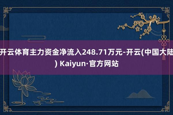 开云体育主力资金净流入248.71万元-开云(中国大陆) Kaiyun·官方网站